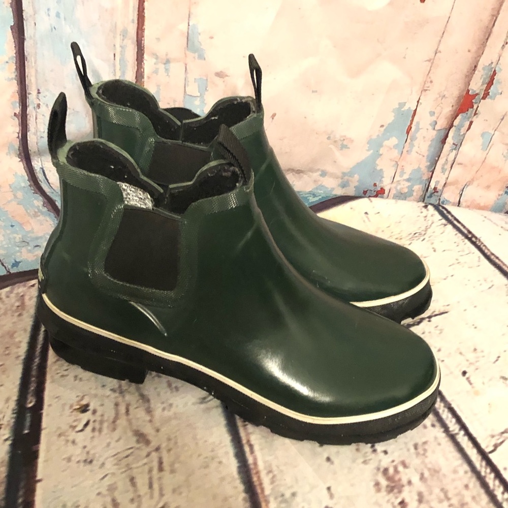 Baffin Womens Marsh Series Pond Mid Rain Boots Round Toe MRSHW004-BK1 Green